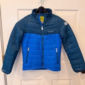 Children's Two-Tone Blue Puffer Jacket by Regatta